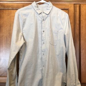 Lululemon Mens Commission Long Sleeve Oxford Gray